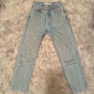 Classic American Apparel High Rise Stiff Denim
